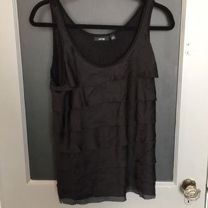Apt. 9 ruffled tank. Size L